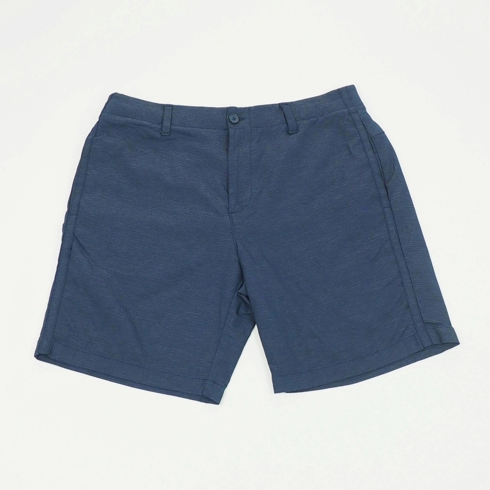 Under Armour Iso-Chill Airvent Golf Shorts Mens 34 Navy Blue Stretch Tech Blend